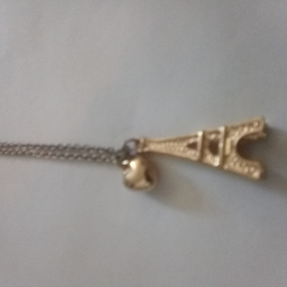 Eiffel tower necklace